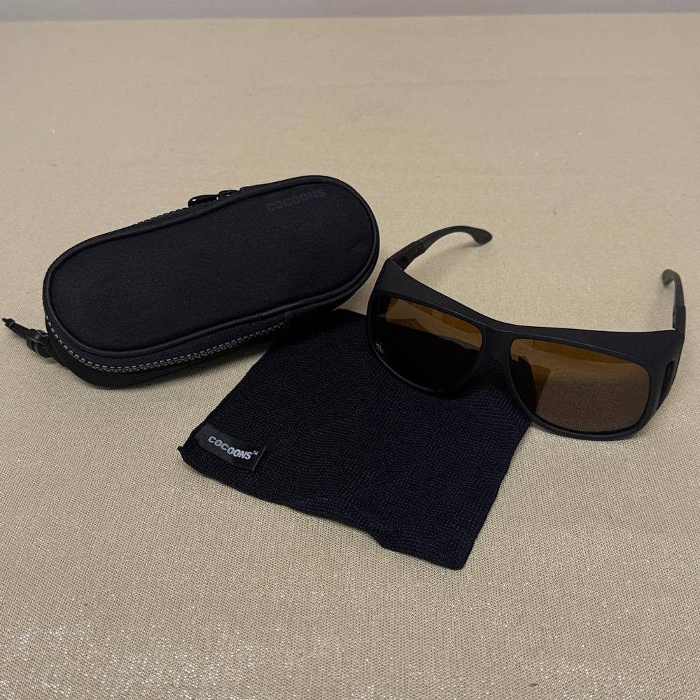 Cocoons Aviator (XL) Black Polarized Amber for over flex2fit - Picture 5 of 8